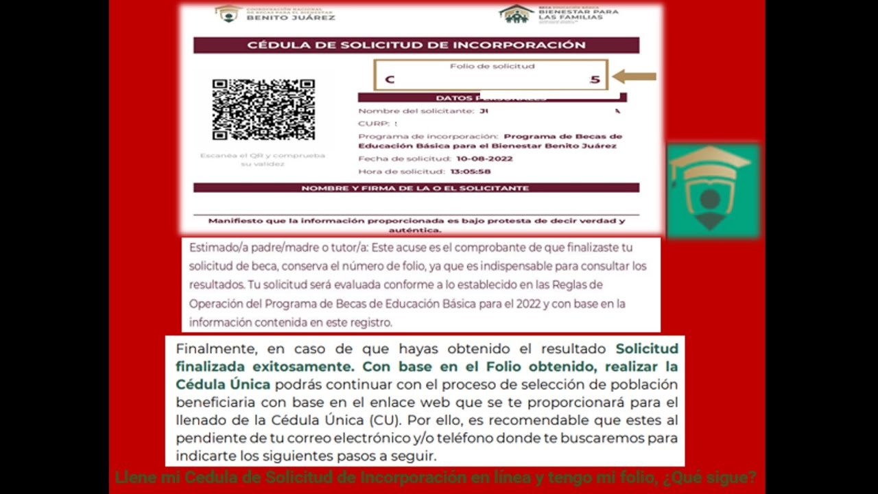 Cédula De Solicitud De Incorporación En Línea Beca Benito Juárez 2024 2590